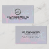 Carte De Visite Logo du graphique Finance | Graphique du marché St (Devant / Derrière)
