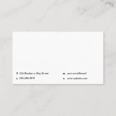 Carte De Visite Logo du graphique financier | Analyste (Dos)