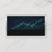 Carte De Visite Logo du graphique financier | Rapports Stocks (Dos)