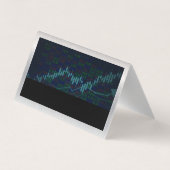 Carte De Visite Logo du graphique financier | Rapports Stocks (Dos)