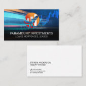 Carte De Visite Logo du graphique Rocket Finance (Devant / Derrière)