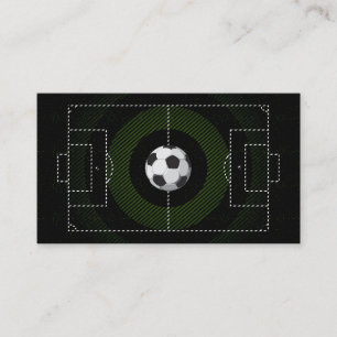 Carte De Visite Logo du joueur de football entraîneur de football