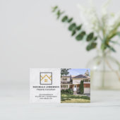 Carte De Visite Logo du lecteur | Maison résidentielle (Debout devant)