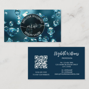 Carte De Visite Logo du magasin de bijoux Diamonds