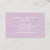 Carte De Visite Logo du maître de chien de chat (Dos)