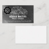 Carte De Visite Logo du marteau à clé | Schémas de construction (Devant / Derrière)