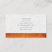 Carte De Visite Logo du marteau | Carreaux | Bois (Dos)