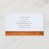 Carte De Visite Logo du marteau | Stucco Wood (Dos)