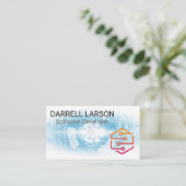 Carte De Visite Logo du matériel informatique de technologie (Debout devant)