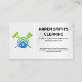 Carte De Visite Logo du ménage | Services domestiques (Devant)