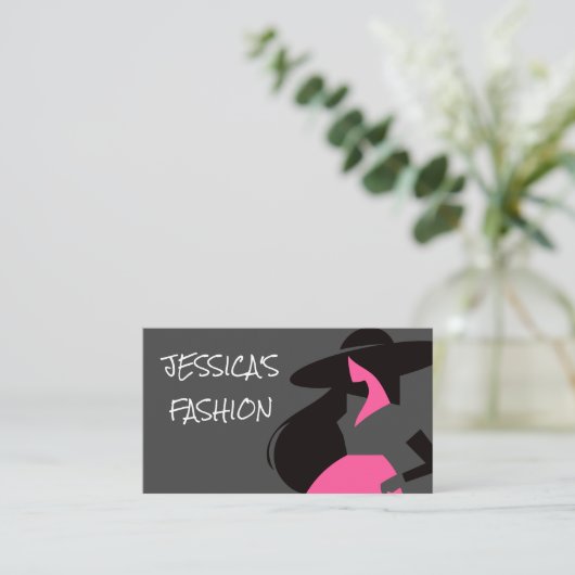 Carte De Visite Logo du modèle de mode (Debout devant)