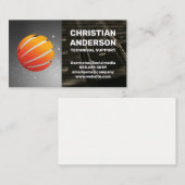 Carte De Visite Logo du monde moderne | Clavier de code binaire (Devant / Derrière)