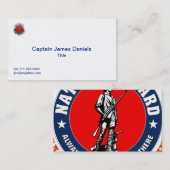 Carte De Visite Logo du National Guard Shield (Devant / Derrière)