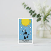 Carte De Visite Logo du nettoyant de la maison solaire Tarot céles (Debout devant)