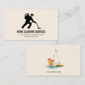 Carte De Visite Logo du nettoyeur à vapeur (Devant / Derrière)