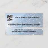 Carte De Visite Logo du panneau solaire | Technicien | Énergie (Dos)