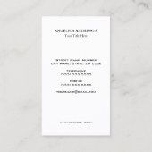 Carte De Visite Logo du papillon noir (Dos)