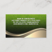 Carte De Visite Logo du paysage | Arrière - plan de jardin (Dos)