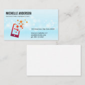 Carte De Visite Logo du périphérique technique | Marketing social (Devant / Derrière)