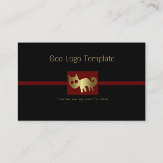 Carte De Visite Logo du Pérou de Geoglyphe Fox (Devant)