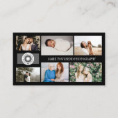 Carte De Visite Logo du photographe professionnel Black Photo Coll (Devant)