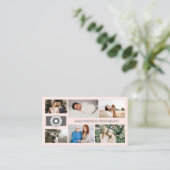 Carte De Visite Logo du photographe professionnel Blush Photo Coll (Debout devant)