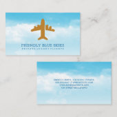 Carte De Visite Logo du plan | Nuages et ciel (Devant / Derrière)