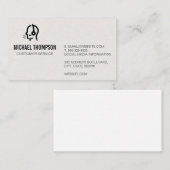 Carte De Visite Logo du représentant du service à la clientèle (Devant / Derrière)