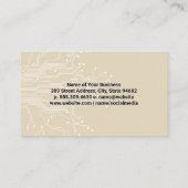 Carte De Visite Logo du réseau technologique | Circuits (Dos)