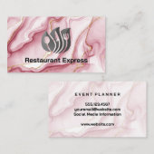 Carte De Visite Logo du restaurant | Restauration (Devant / Derrière)