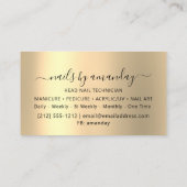 Carte De Visite Logo du Rose de maquillage professionnel Holograph (Dos)