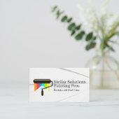 Carte De Visite Logo du rouleau de peinture | Entrepreneur général (Debout devant)