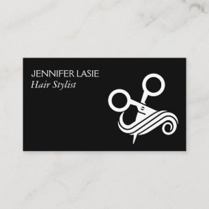 Carte De Visite Logo du salon de coiffure de ciseaux