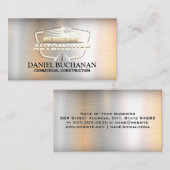 Carte De Visite Logo du semi-camion sur la route | Arrière - plan (Devant / Derrière)