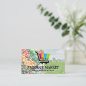 Carte De Visite Logo du service de livraison de nourriture (Debout devant)