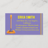 Carte De Visite Logo du service de ménage de la maison moderne (Dos)