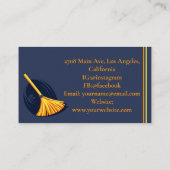 Carte De Visite Logo du service de ménage de la maison moderne (Dos)