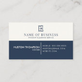 Carte De Visite Logo du service de nettoyage de fenêtres utilisate (Dos)