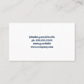 Carte De Visite Logo du service de nettoyage | Maisons (Dos)