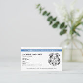 Carte De Visite Logo du service de police (Debout devant)