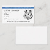 Carte De Visite Logo du service de police (Devant / Derrière)