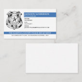 Carte De Visite Logo du service de police (Devant / Derrière)