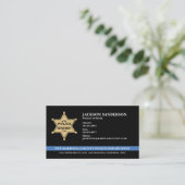 Carte De Visite Logo du service de police du Sheriff (Debout devant)