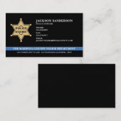 Carte De Visite Logo du service de police du Sheriff (Devant / Derrière)