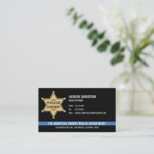 Carte De Visite Logo du service de police du Sheriff (Debout devant)