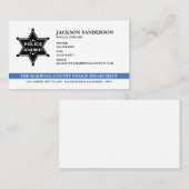 Carte De Visite Logo du service de police du Sheriff (Devant / Derrière)