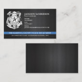 Carte De Visite Logo du service de police personnalisé (Devant / Derrière)