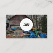 Carte De Visite Logo du service de recouvrement de sécurité profes (Dos)