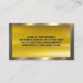 Carte De Visite Logo du service de réparation automobile | Métalli (Dos)