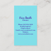 Carte De Visite Logo du service professionnel de nettoyage de mais (Dos)